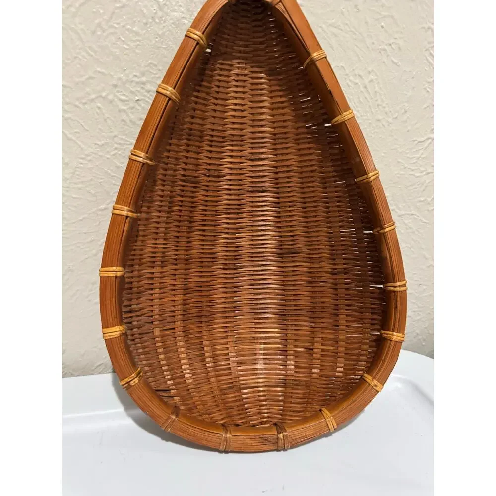 Vintage Rice Scoop Grain  Basket